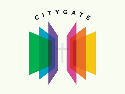 Citygate Logo Concept atlanta church city gate homeless hope icon logomark ministry service shelter typography