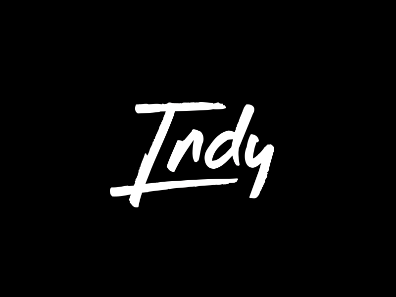 Indy Dontje Logo branding logo racedriver racing sports typography