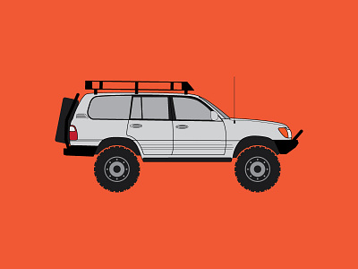 Fj100 fj100 illustration land cruiser toyota