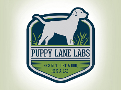 Puppy Lane Labs branding company branding dog identity logo mark puppy vector