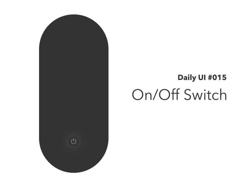 Daily UI #015 On/off Switch daily ui dailyui off on switch