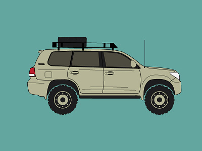 FJ200 fj200 illustration land cruiser toyota