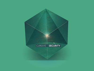 logo playing - Cursive Security cube illustrator logo photoshop security