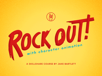 Rock Out! after effects animation gif loop motion graphics skillshare