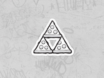 Pieforce icon logo mark pizza sticker