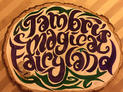 Hand Lettering on Wood custom font hand lettering lettering type typography wood