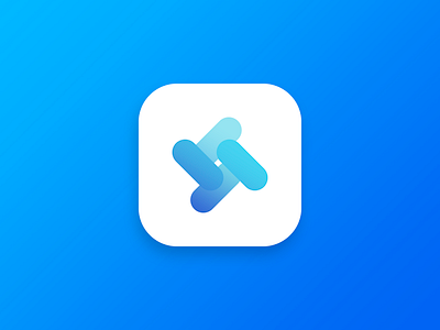 App Icon abstract app blue icon logo symbol