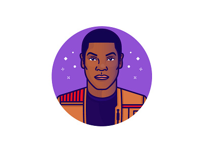 Finn character finn first order illustration movie portrait star wars stroomtoper