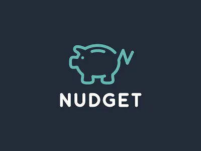 Nudget bacon brand financial logo pig piggy piggy bank pork save saving savings