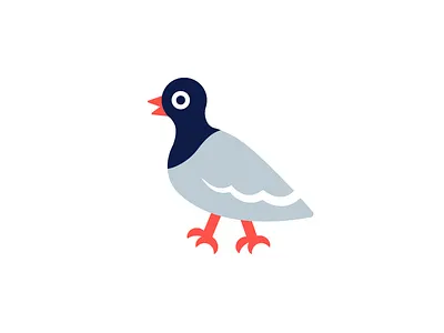 Flying Rat beak bird feathers fly pigeon vector