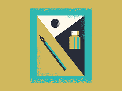 Frame Center Detail art frames illustration stipple supplies texture vector