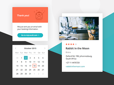 Booking widget booking calendar design flat material popover popup restaurant sketch ui ux widget