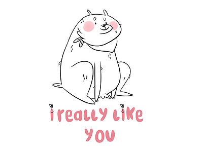 palentine handwritten pup typography valentine