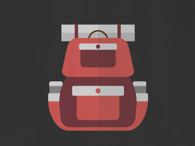 Camping Backpack backpack camping icon illustration