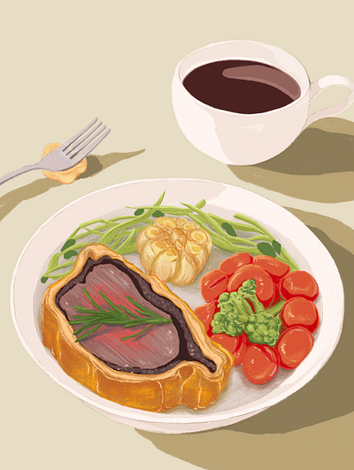 It's lunch time digital illustration food art food illustration illustration procreate