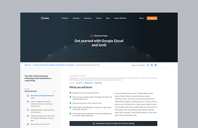 Resource Center - Quantum Computing cloud computing documentation education quantum resources web design