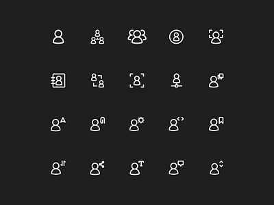 Category - Users Icons design design icon graphic design icon design icon pack icon set iconify illustration ui