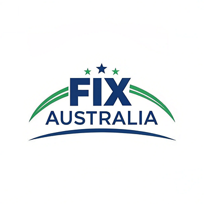 FIX Australia Logo, Professional and Modern flyer