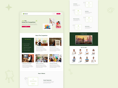 UK Charity School Art Competition figma js laravel photoshot ui webdevelopment