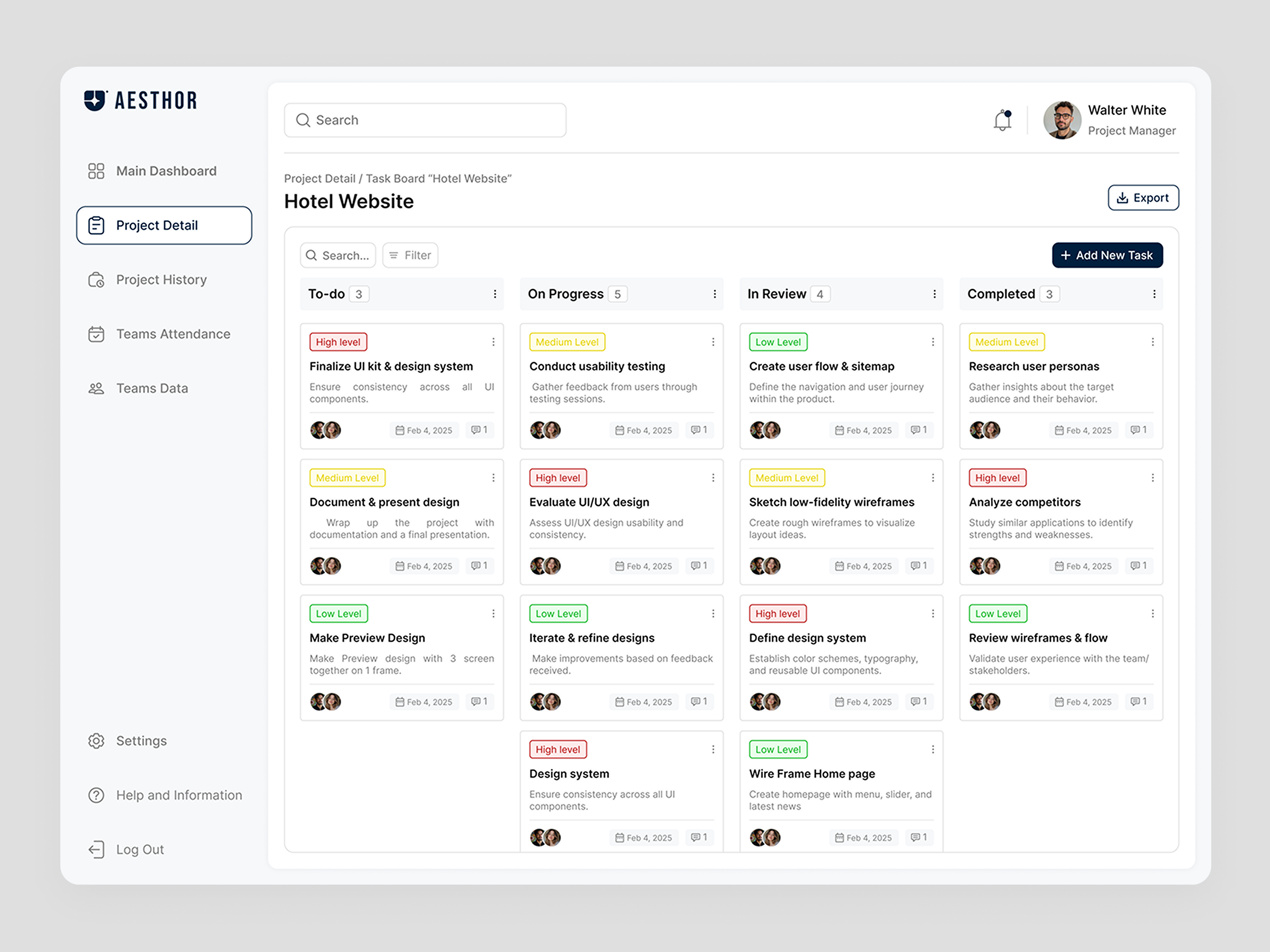 Kanban View - Task Management Dashboard dashboard kanban kanbanproject kanbantask kanbanview projectdashboard projectdetail taskdashboard taskdetail taskmanagement taskwebsite ui uiwebsite ux websitekanban