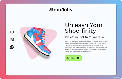 Mockup-04 (Shoefinity) branding design figma graphic design illustration landing page logo photoshop ui ux