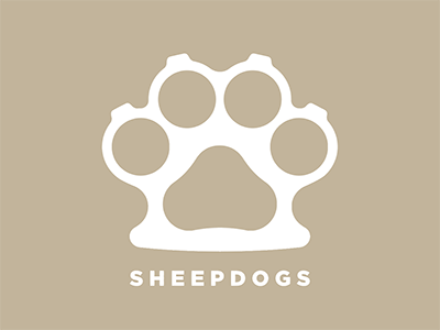 Sheepdogs logo paw protection sheepdog