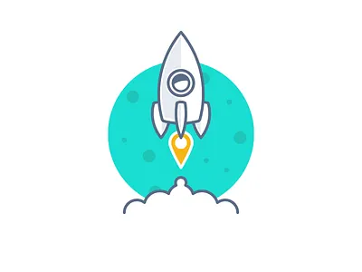 Loliful: Leave your mark icon location map mark outline planet rocket space