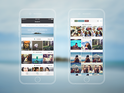 Redesign PhotoTime app ios ui