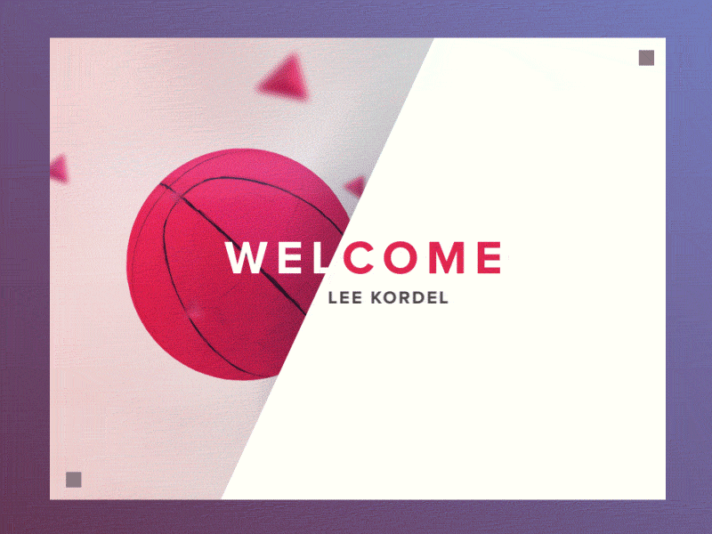 Welcome to Dribbble animation ball banner dribbble effects invitation motion vietnam welcome