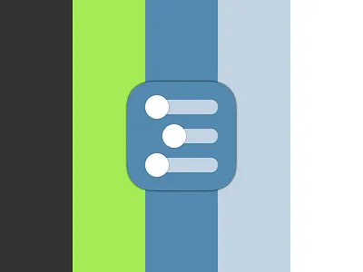 Workflowy Concept, Shot 3: Palette [WIP] blue design green icon off black palette ui white wip