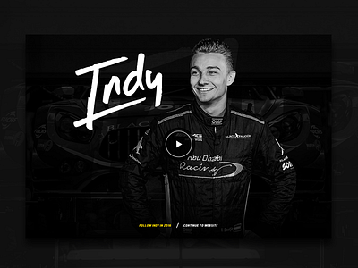 Indy Dontje Landing animated design homepage landing page splash ui ux video webdesign website