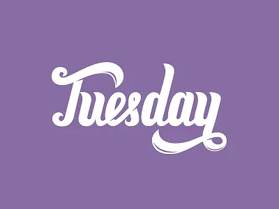Tuesday tuesday type typography