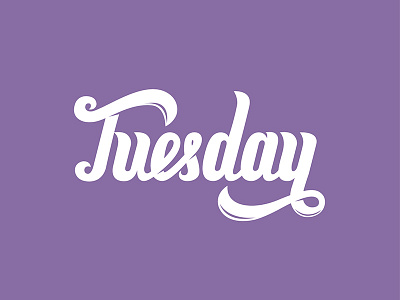 Tuesday tuesday type typography