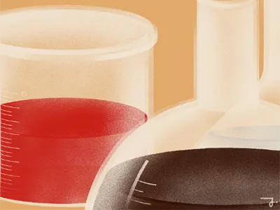 wip ampoule chemistry giovanna giuliano glass illustration science solvent