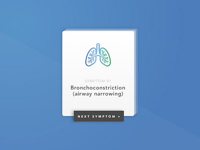 Symptoms Cards card flat interface ipad iphone sketch ui ux