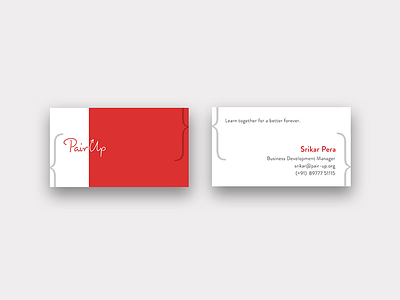 Pairup Business Cards branding design logo