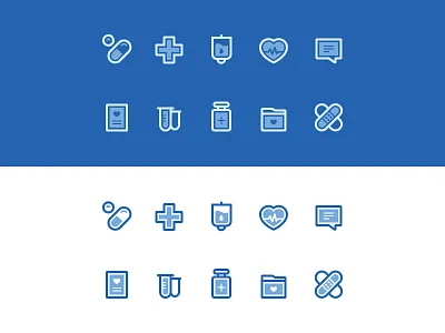 Tiny Medical Care analysis blood care health icon medical message pills prescription test tube therapy