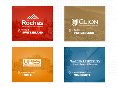 Schools Cards cards schools ui universities ux