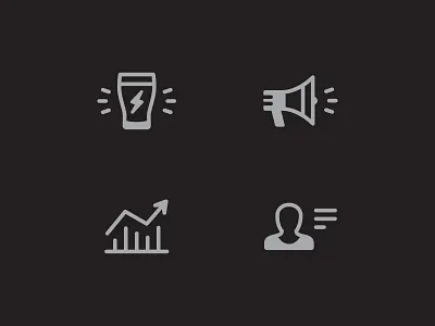 Icons account beer bullhorn chart flat graph icon icons illustration megaphone pint