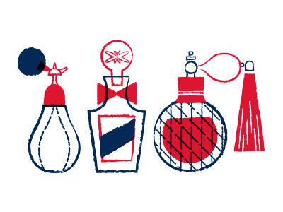 Perfume Illos/Icons bottles icons illustrations perfume two color