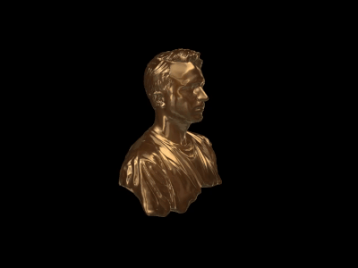 Chrome Boy 3d scanning chrome render