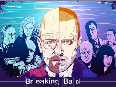 Breaking Bad art artwork breakingbad digital drawing illustration poster print sketch