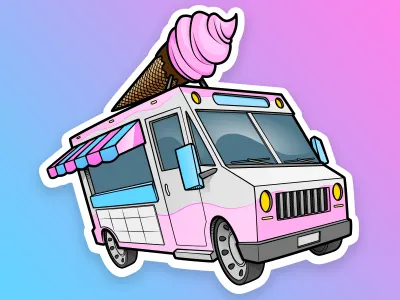 Stickermule Ice Cream
