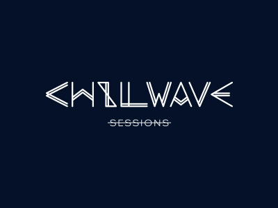 Chillwave Sessions brand design electronic graphic music session type typeface