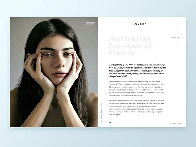 Supera article page article blog brand clothes fashion layout simple site web website