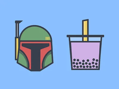 Boba boba boba fett milk tea star wars