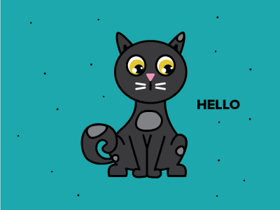 Hello Dribble! cats free custom sticker rebound