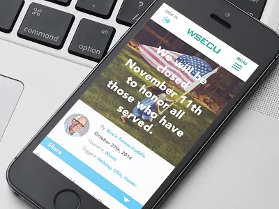 WSECU - Single Blog Post banking blog ui ux