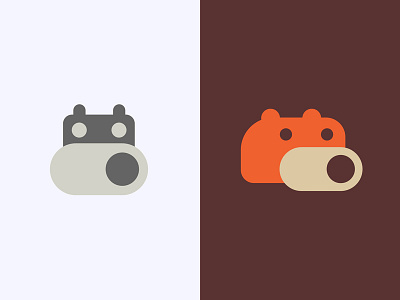 Slider Bros animal app bear head hippo icon logo network online slide swipe wild