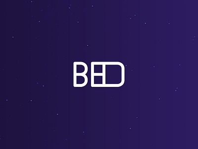 Bed Concept branding icon logo mark typography